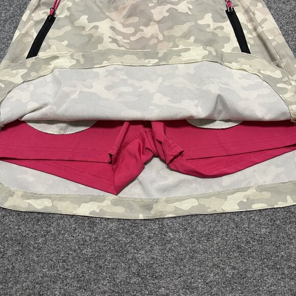 Sevego Womens Athletic Tennis Camo Skort With Pink Liner & Zipper Pockets Size S - Picture 2 of 5